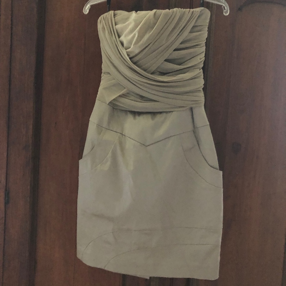 Strapless Safari style Dress